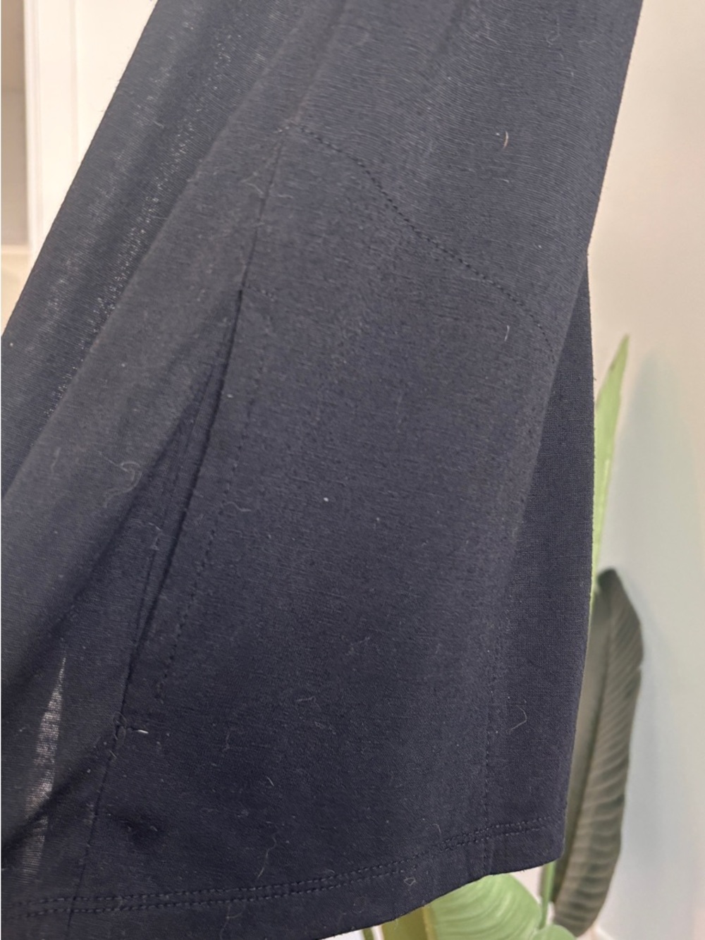 Black Racerback V-Neck Tank Top - Picture 4 of 5